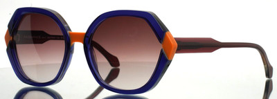 FACE A FACE Gioco 2 008 Ink Blue Womens Oval Full Rim Sunglasses 57-18-144 B:49