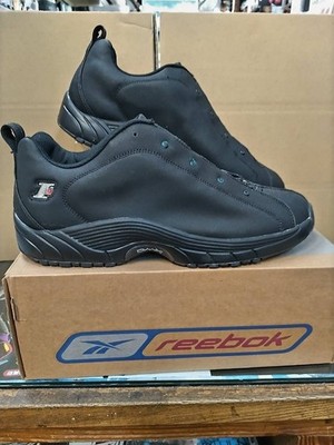 Size 15 - Reebok I3 PLAYOFF LOW Black 4-74346 Authentic OG BOX DS