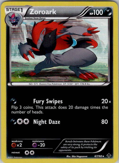 Zoroark Emerging Powers 67/98 Holo NM