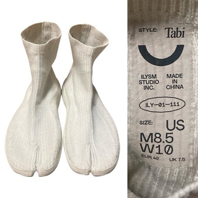 Ilysm Studio Tabi size Men s 8.5 Women s 10 in White Nougat