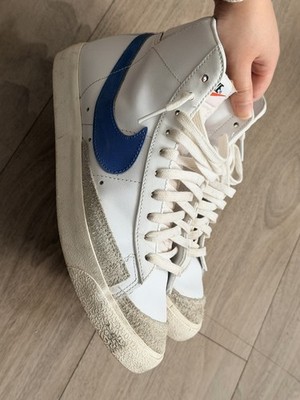 NIKE Blazer MID '77 VNTG white/game royal-pure Platinum EUR40 Blau Weiß Gr.40