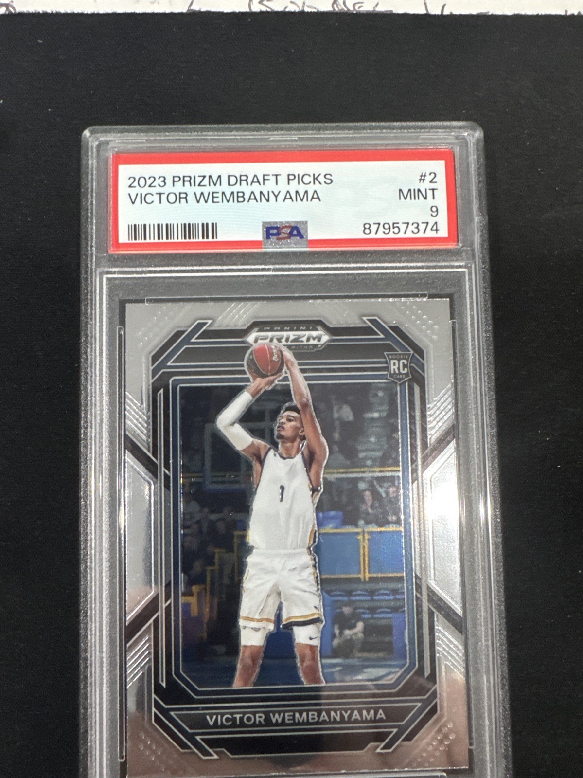 2023 Victor Wembanyama Prizm Draft Picks #2 PSA 9