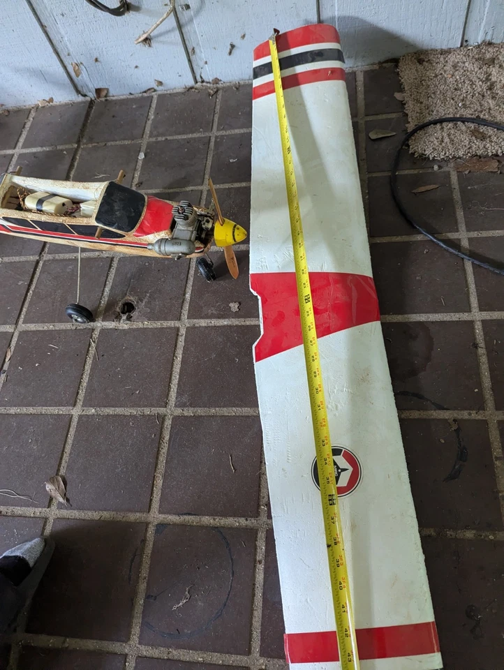 Para piezas* Avión de espuma RC grande de colección con motor Enya 15-IV etc. - 47" WINGSPAN Foto 3 de 4