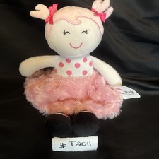 Baby Starters Snuggle Buddy Plush Doll Pink Ballerina Polka Dots Stuffed Toy 12"