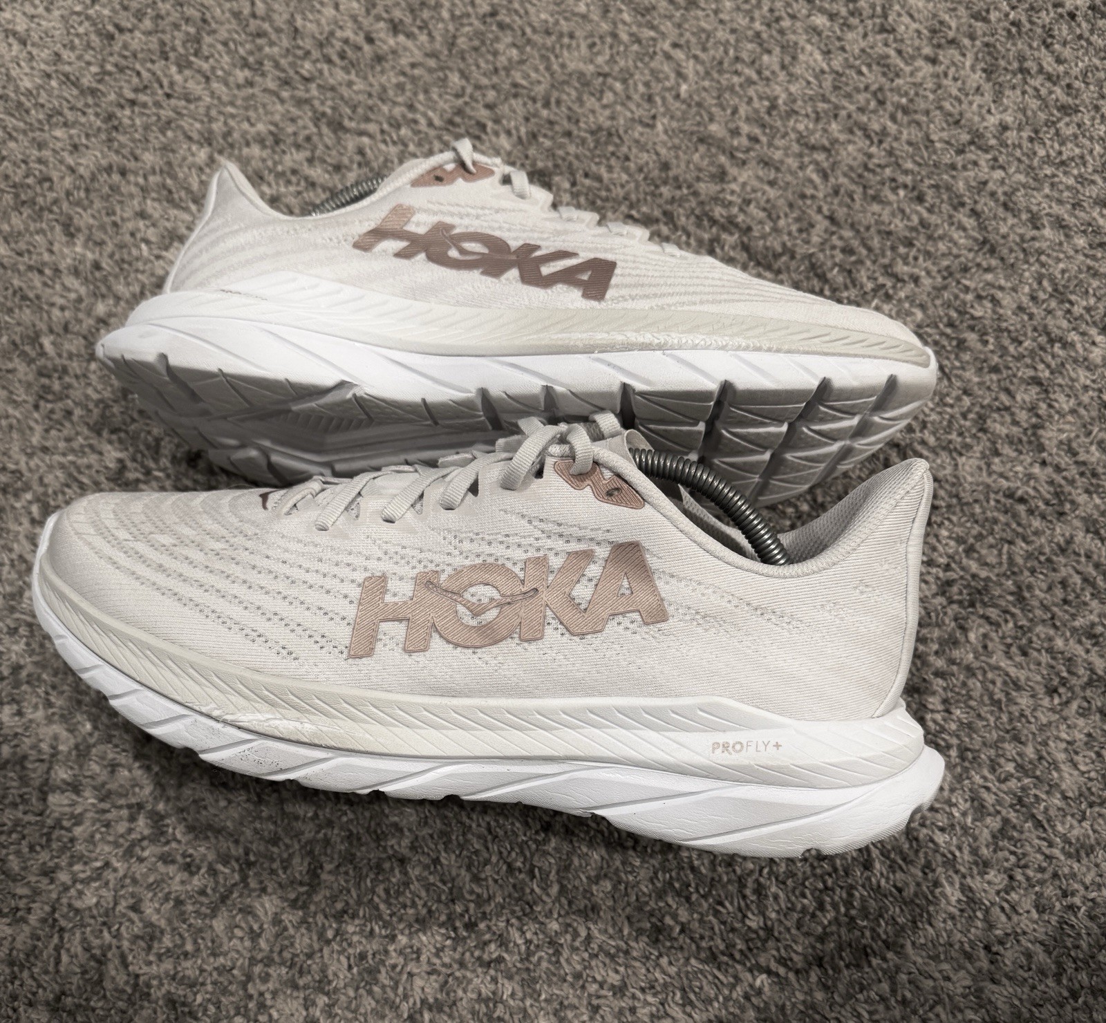 Hoka Mach 5 Men's Running Shoes White/Copper, Size 12 D thumbnail 2