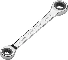 Double Box End Ratcheting Wrench 8mm x 10mm - Metric 72 Tooth Ratchet 8x10 mm