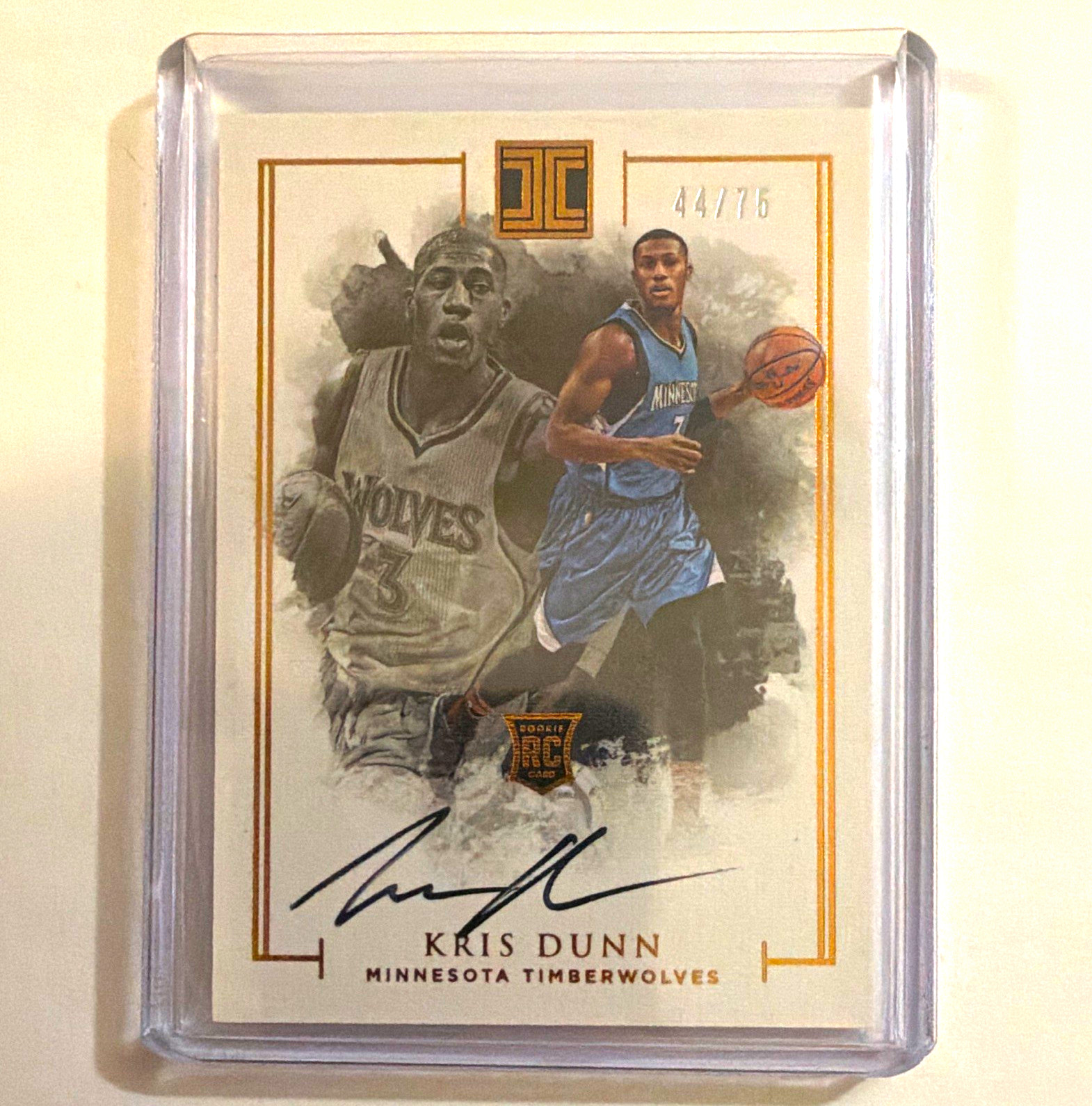 Panini 2016-17 Impeccable Kris Dunn Rookie Autographs RC Auto /75 #106