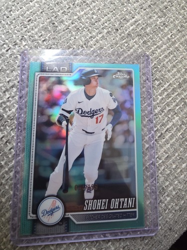 2026 Topps Chrome Shohei Ohtani Aqua Refractor 094/199 #1 Dodgers Rare SP