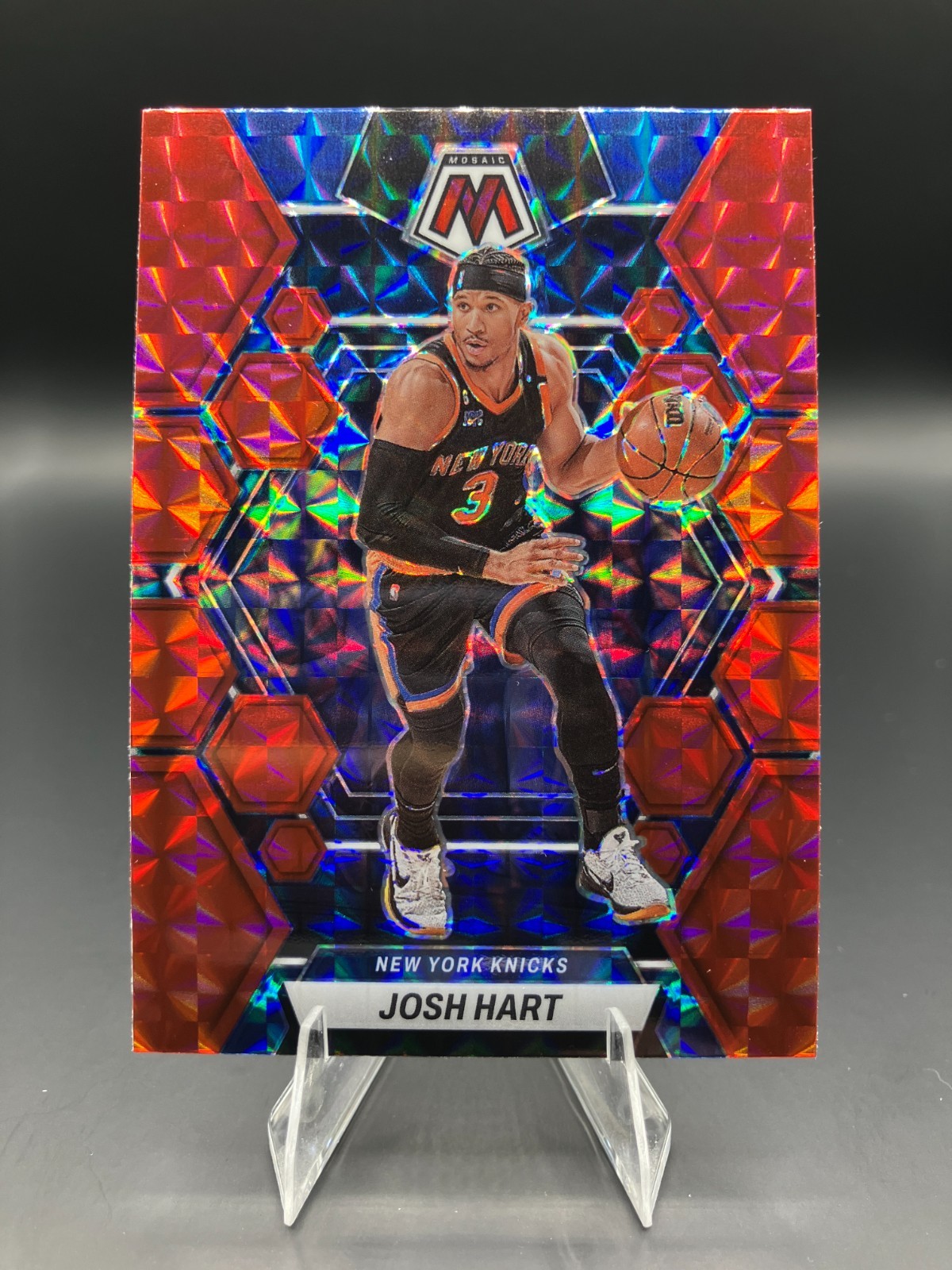 2022 Panini Mosaic - #154 Josh Hart - Red Mosaic Prizm