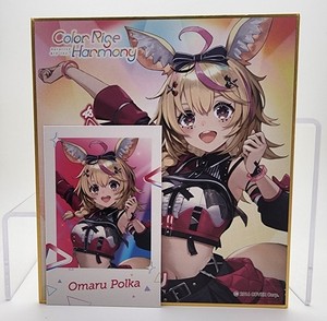 Omaru Polka Hololive 6th fes. Color Rise Harmony Shikishi Message Board Cheki