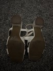 Women’s Pale Nude Leather Strappy Block Heel Sandals 5.5 Buckle — photo 2