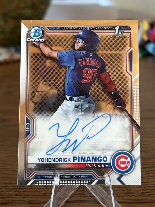 2021 Bowman Chrome Yohendrick Pinango 1st Auto #CPA-YP