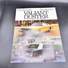 1974 Plymouth Valiant Duster Scamp Specifications Vintage Car Brochure