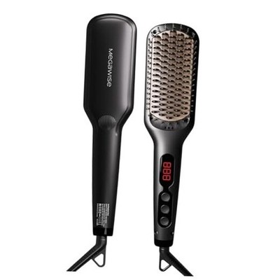 Pro Ceramic Ionic Hair Straightener Brush for Home Salon | MCH Fast 20s Black
