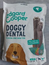 4x Edgard Cooper Doggy Dental Cool Mint Oil & Strawberry Größe M, MHD 08/2026