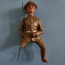 Elastolin Wooden WW1 solder With Missing Leg