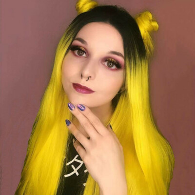 lace front yellow wig