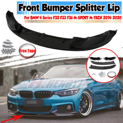 Carbon Optik Front Spoiler Lippe Für  BMW 4er F32 F33 F36 M Sport 2014-2020