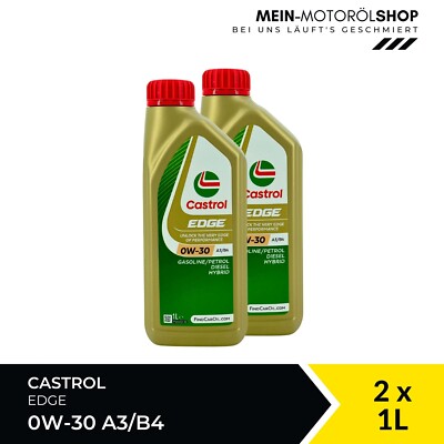 Castrol Edge 0W-30 A3/B4 VW 505 / 502 BMW Longlife MB 229 2x1 Liter = 2 Liter