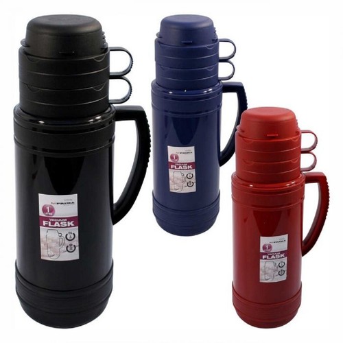 1L/1.8L Thermos Vacuum Flask Hot Cold Drink Travel Bottle Glass Lined