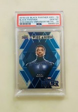 2018 Upper Deck BLACK PANTHER Vibranium PSA 10 ⭐️ POP 2 ⭐️ CHADWICK BOSEMAN