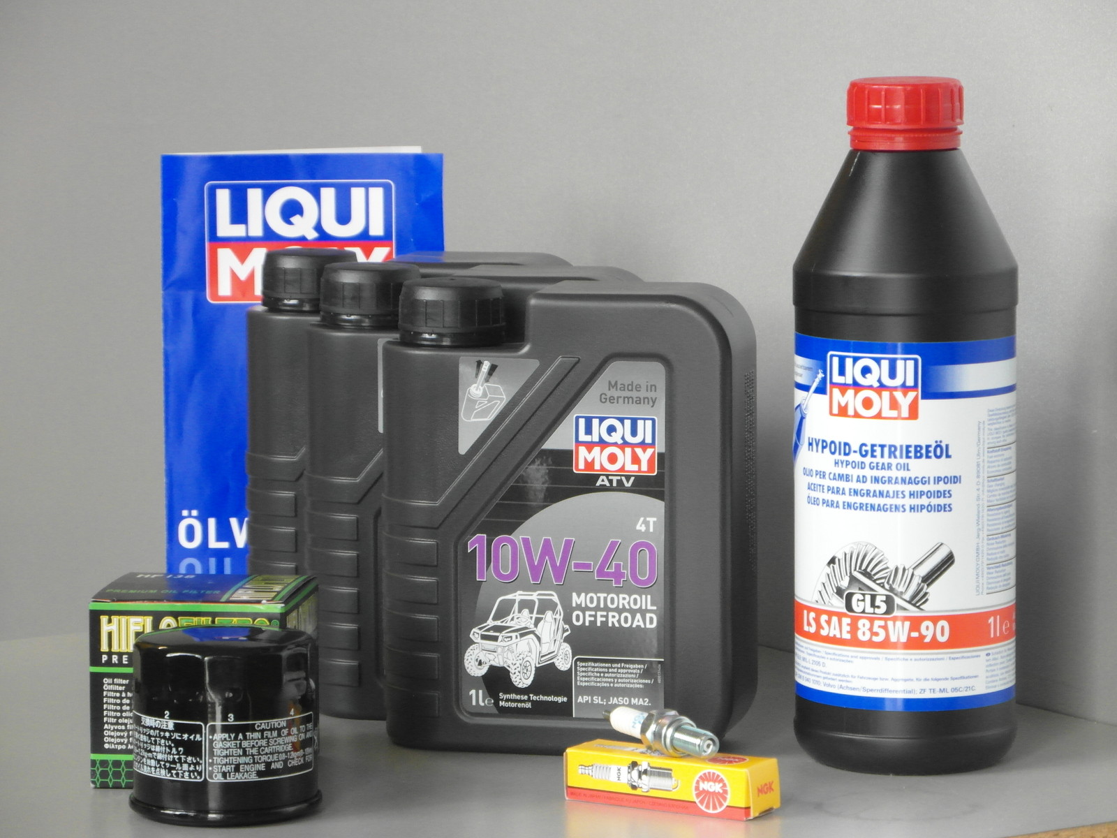 Maintenance - Set Atv/Quad Kymco MXU 400 4x4/2x4, Service - Oil Filter, Candle
