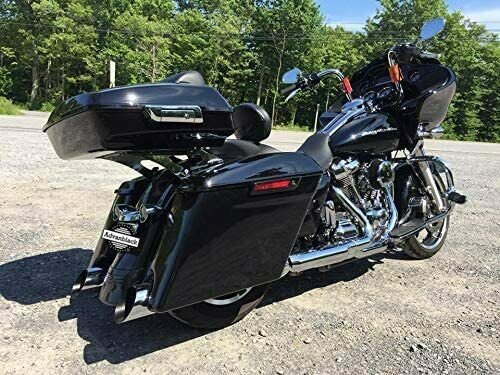 Advan Vivid Black Extended Saddlebag+Rear Fender Extension For