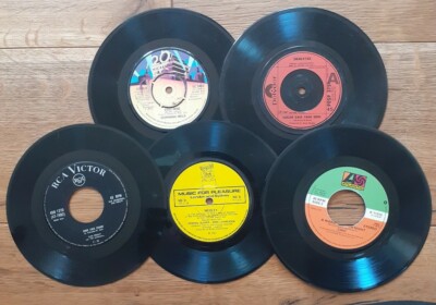 Job lot of 5 x 7 inch Single Vinyl Records For Craft, Upcycling ...