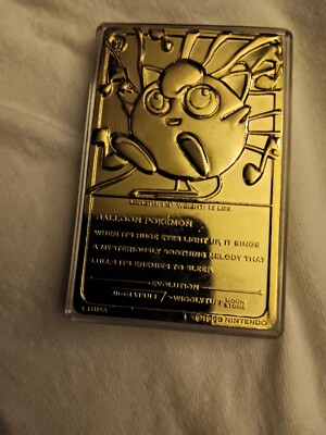 Jigglypuff Pokmon Special Edition 23 Karat Gold-Plated Trading Card # 39  W/COA | eBay