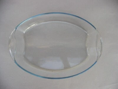 Grand plat 4 l au four à rôti poulet gratin en verre Pyrex 2 avec poignées - Photo 1/4