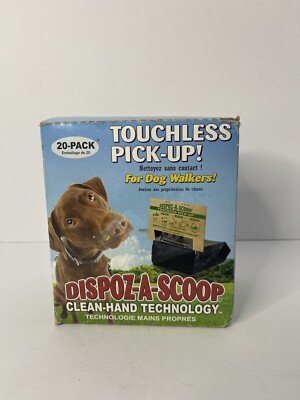 20 Count Dispoz-A-Scoop No-Touch Safety Scoopers Dog Poop