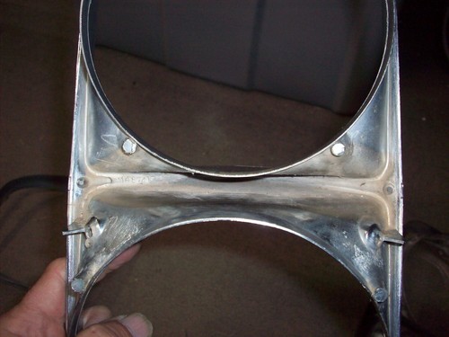 1967 Cadillac Headlight bezels and backing plate - Picture 5 of 5