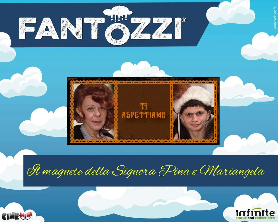 Fantozzi Ti Aspettiamo Magnete Auto (Signora Pina e Mariangela) INFINITE STATUE