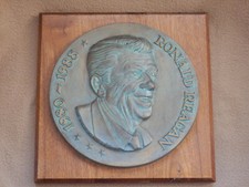 Ronald Reagan Bronze Wall Plaque