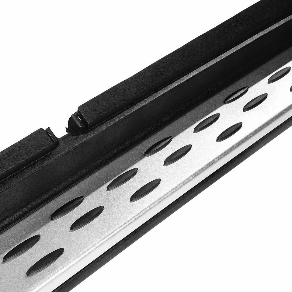 MERCEDES BENZ GLC X253 OND COUPE RUNNING SIDE STEPS FOR 2015+ BLACK/SILVER UK - Image 2 of 4