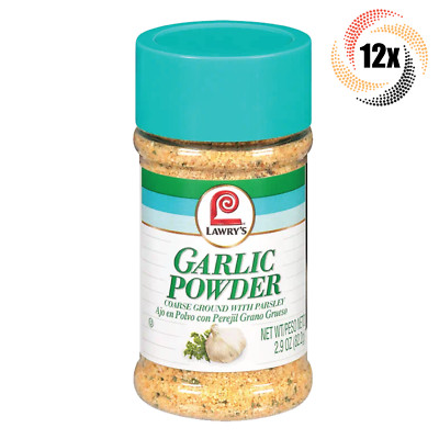 12x Shaker Lawry's Garlic Powder Seasoning | Coarse Ground Blend Parsley | 2.9oz
