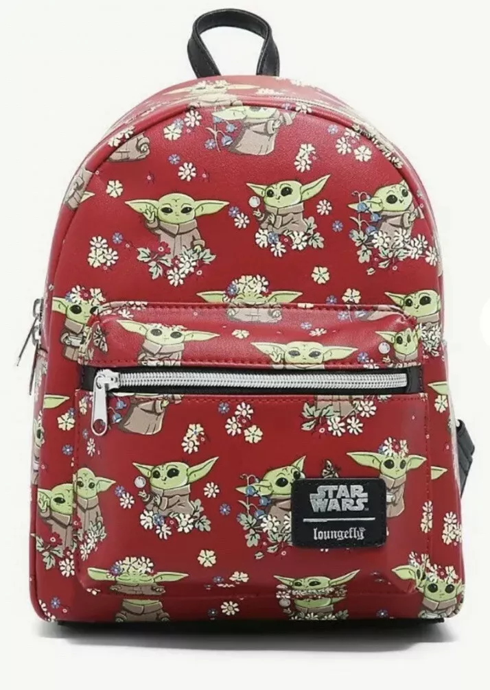 Loungefly Star Wars The Child Floral Mini Backpack Baby Yoda Grogu
