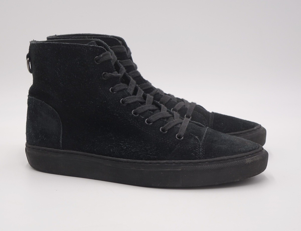 All Saints Men's High Top Fashion Sneakers Sz 41 EU 8 US Black Suede Shoe |  eBay