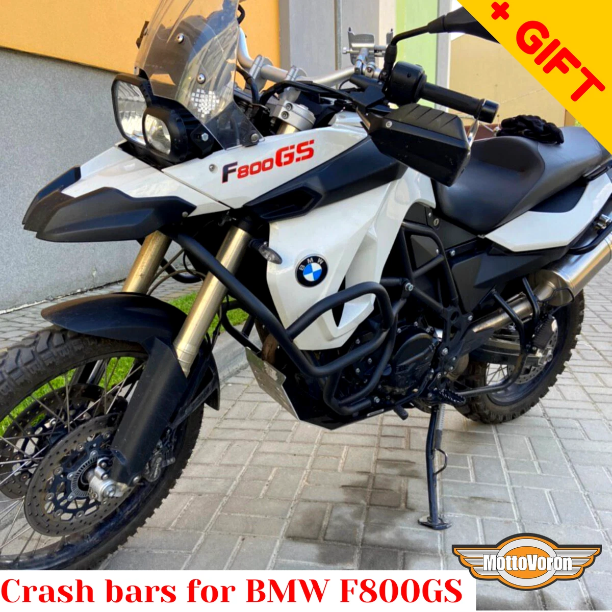 Teseo Soportar Partido For BMW F800GS crash bars engine guard F 800 GS (2008-2012), Bonus | eBay