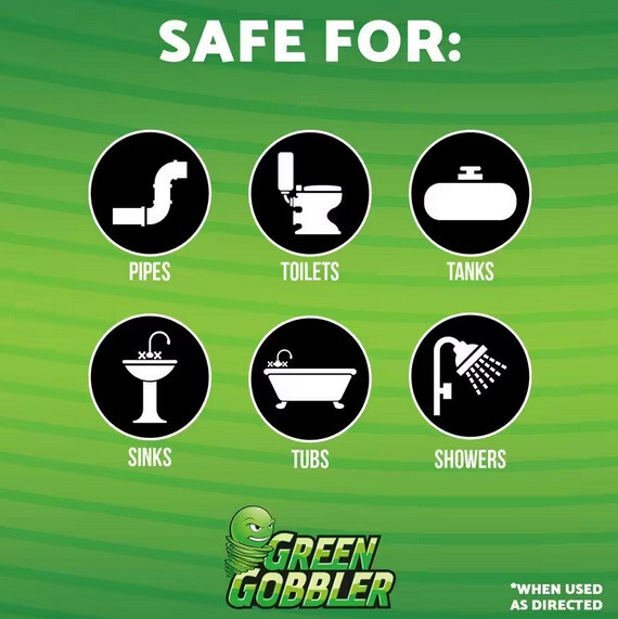 Green Gobbler 32 oz. Industrial Gel Hair and Grease Clog Dissolver eBay