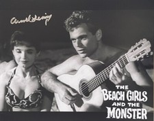 Arnold Lessing Beach Girls & The Monster 1965 Autographed 8X10 photo #2