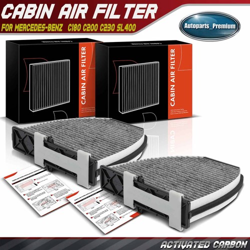 2x Activated Carbon Cabin Air Filter for MercedesBenz AMG GT C C200