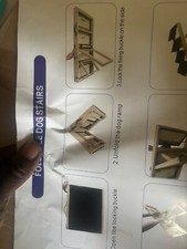 Wooden Pet Stairs/Pet Step with 4 Steps 2-in-1 Foldable Dog Stair 150 lbs