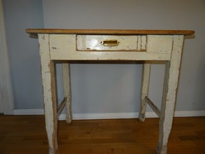 antiker Küchentisch mit Schublade Vintage Orginalzustand Shabby Stile