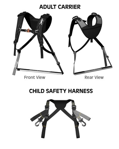 Piggyback Rider SCOUT Toddler Child Carrier w/ Safety Harness Hiking in 2 colors - Picture 14 of 15
