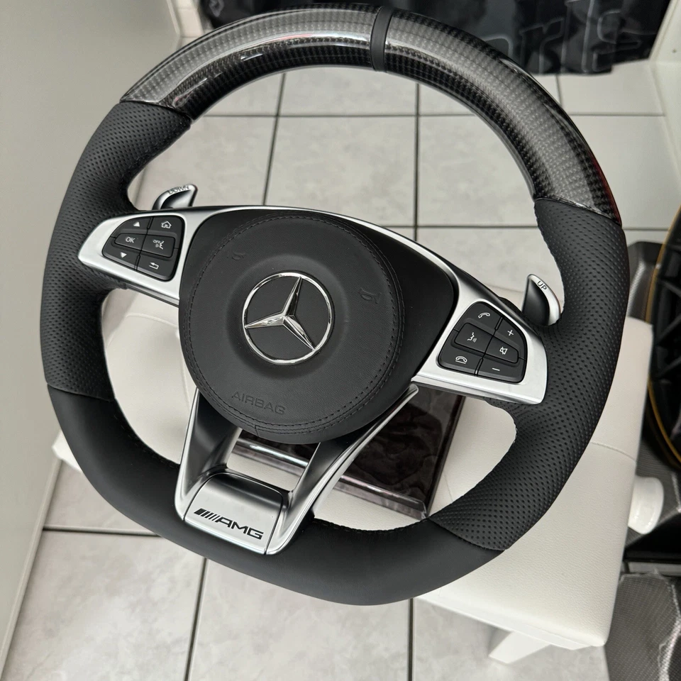 Mercedes AMG Sportlenkrad Carbon C63 Glc63 G63 C43 Glc43 Lenkrad W205 X253 Neu - Bild 2 von 4