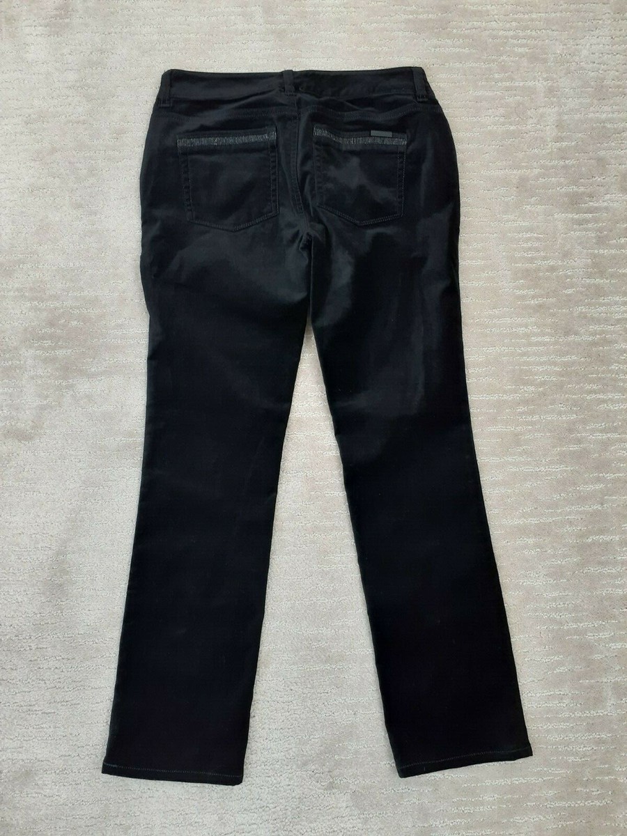 WHITE HOUSE BLACK MARKET Women's Sz 00S Black Velvet Slim WHITE HOUSE BLACK MARKET Women's Sz 00S Black Velvet Slim