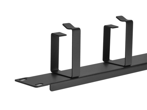 1 HE (19x1,75 Zoll) Metall D-Ring Premium Netzwerk Server Rack Kabel Management Panel - Bild 4 von 5