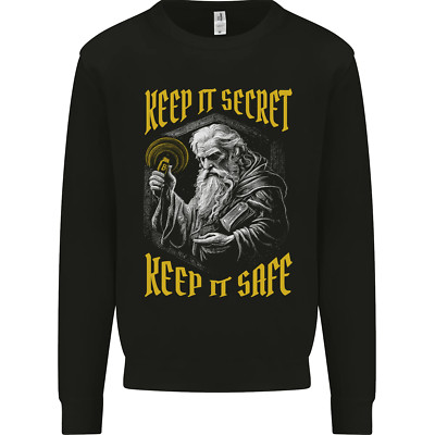 Crypto Keep it Secret Wizard Bitcoin Mens Sweatshirt Jumper