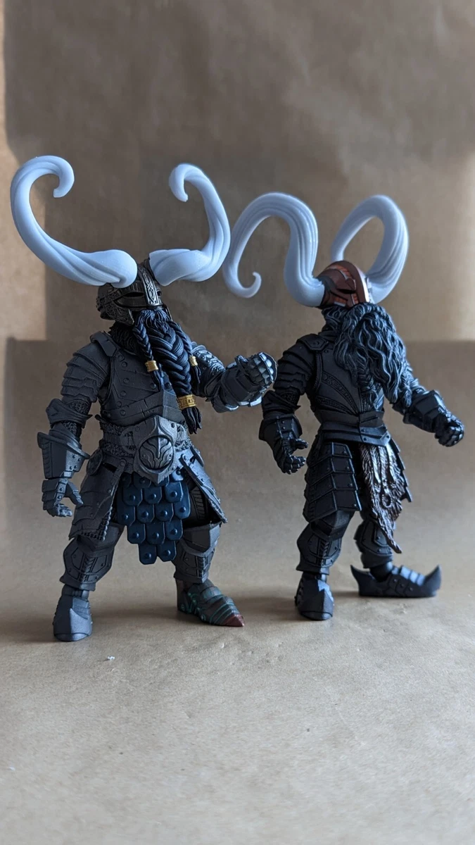 Mythic Legions Dwarf Helm Custom Horns set